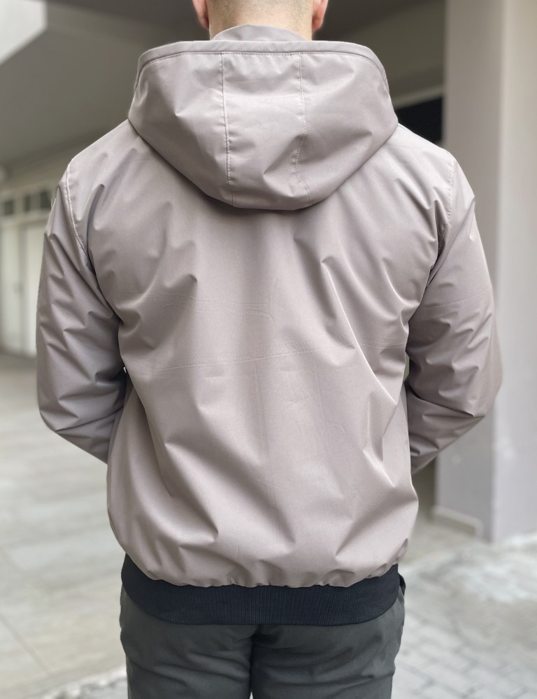 Ανδρικό καφέ Jacket με κουκούλα WS8032W φωτογραφία